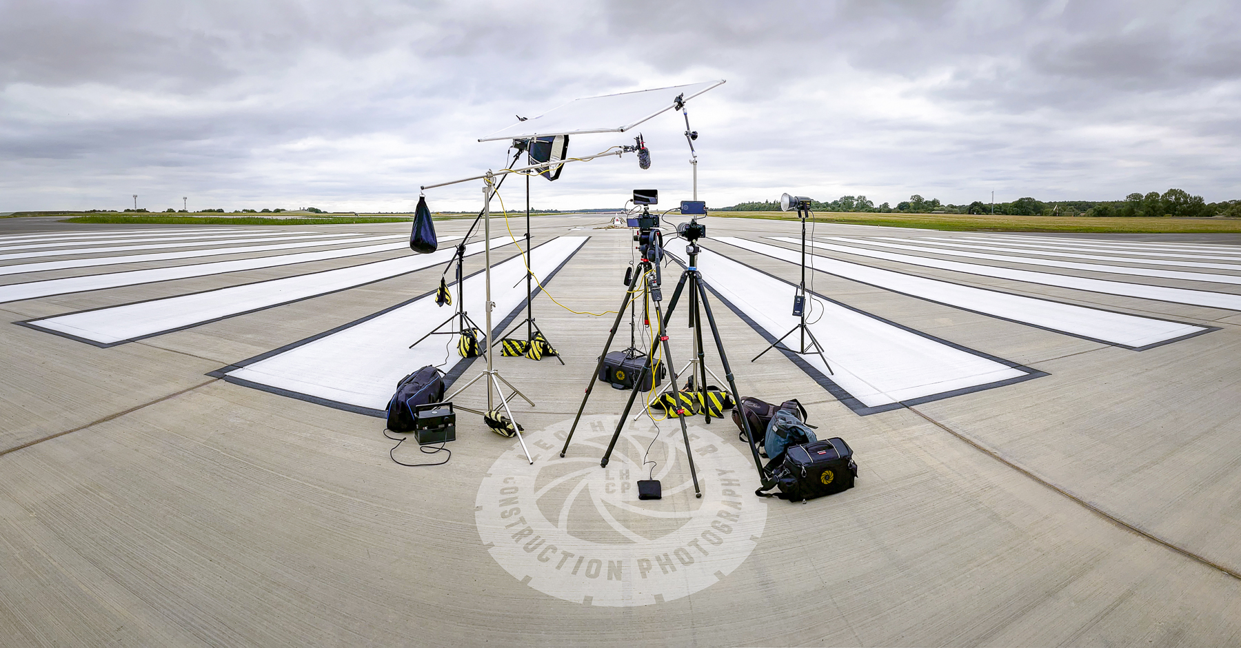 Interview Set Up Outside © Leo Hillier