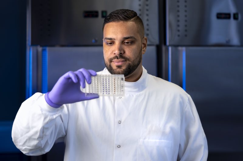 Scientist in Laboratory © Leo Hillier